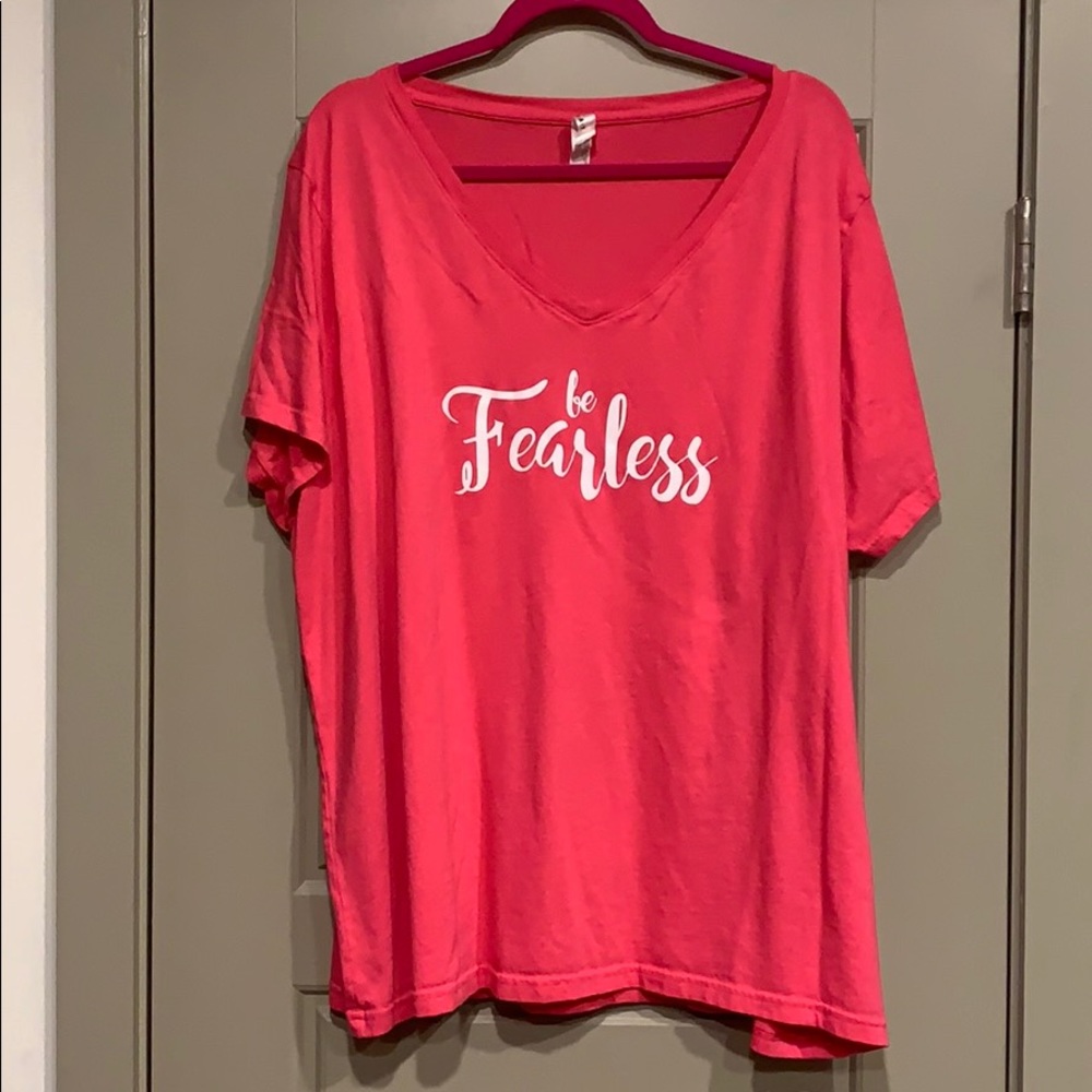 Be Fearless Hot Pink T-shirt - Size 4 (26-28)